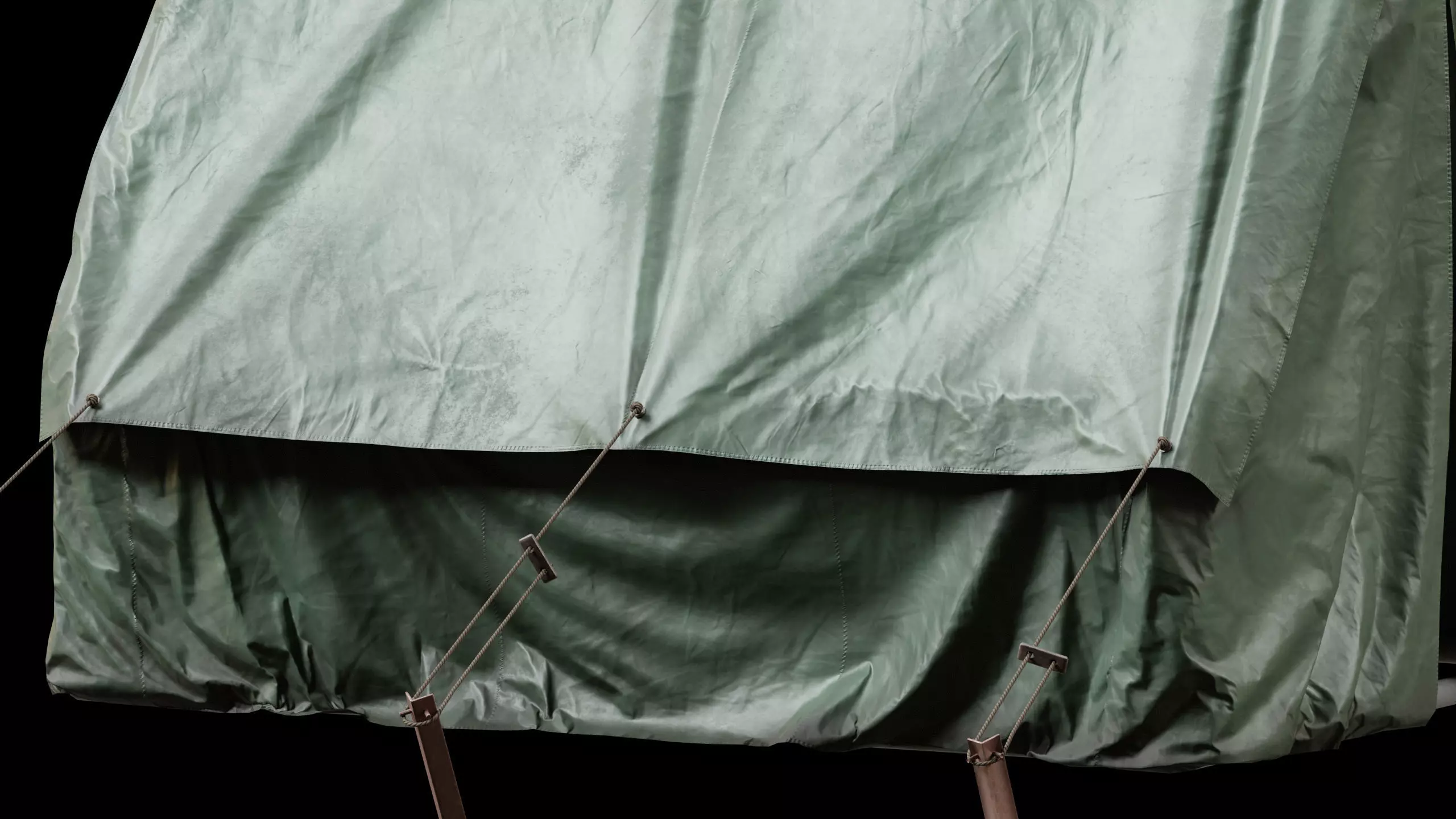 Military Tent 02 Low-poly 3D model_9