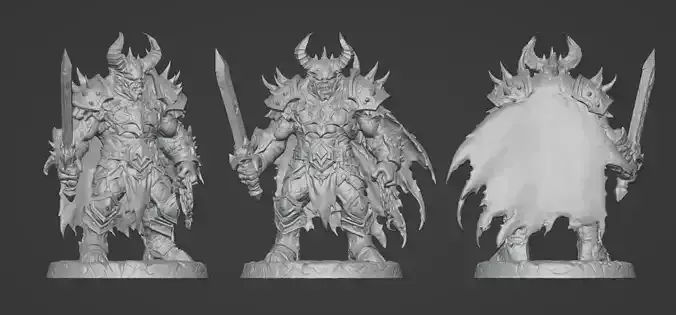 Demonic Warrior Tabletop Miniature