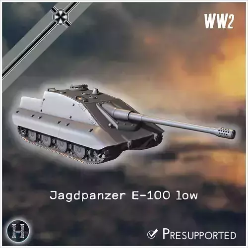 Jagdpanzer E-100 with low profile Entwicklung tank destroyer - G