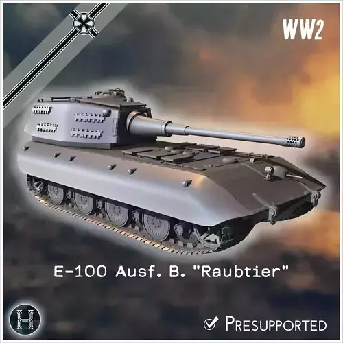 E-100 ausf B  Raubtier  Entwicklung tank destroyer - Germany Eas