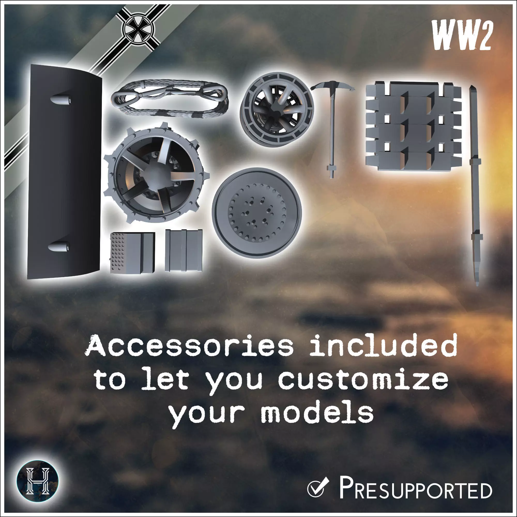 E-100 ausf B Raubtier Entwicklung tank destroyer - Germany Eas 3D print model_7