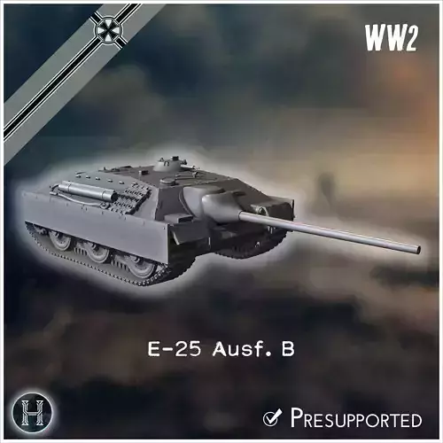 E-25 Ausf B Entwicklung light tank - Germany Eastern Western Ber