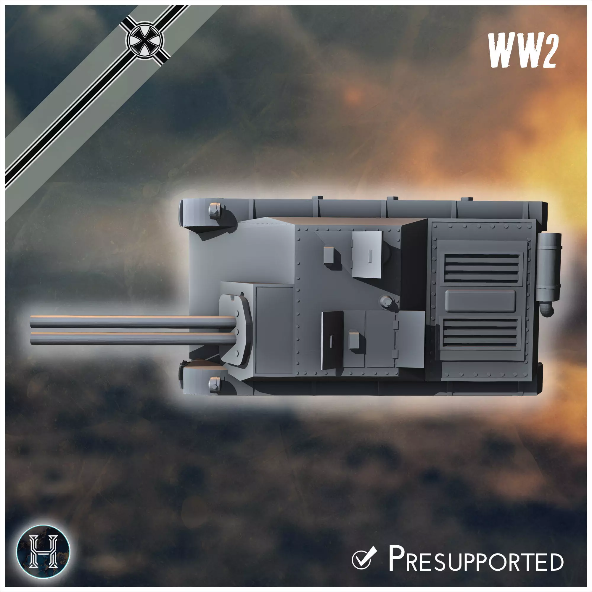 E-5 Panzerkleinzerstorer Rutscher Entwicklung light tank destroy 3D print model_8