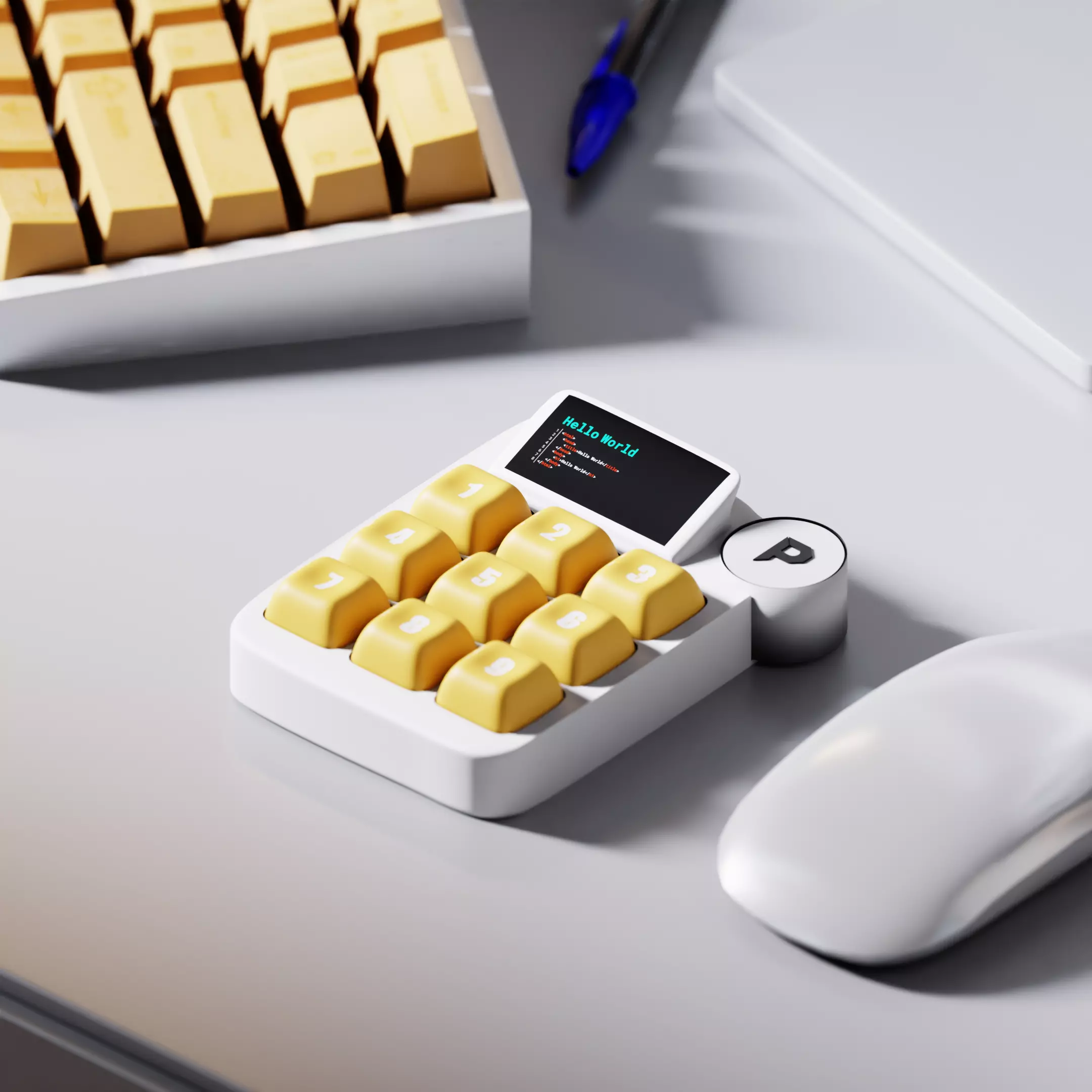 A Custom Numpad Concept for Blender Free 3D model