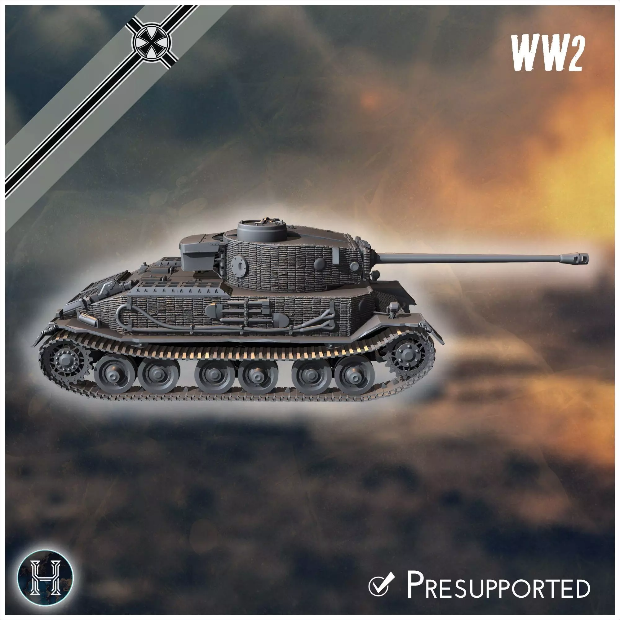 VK 4501 P Tiger prototype heavy tank - Germany Eastern Western F 3D print model_16