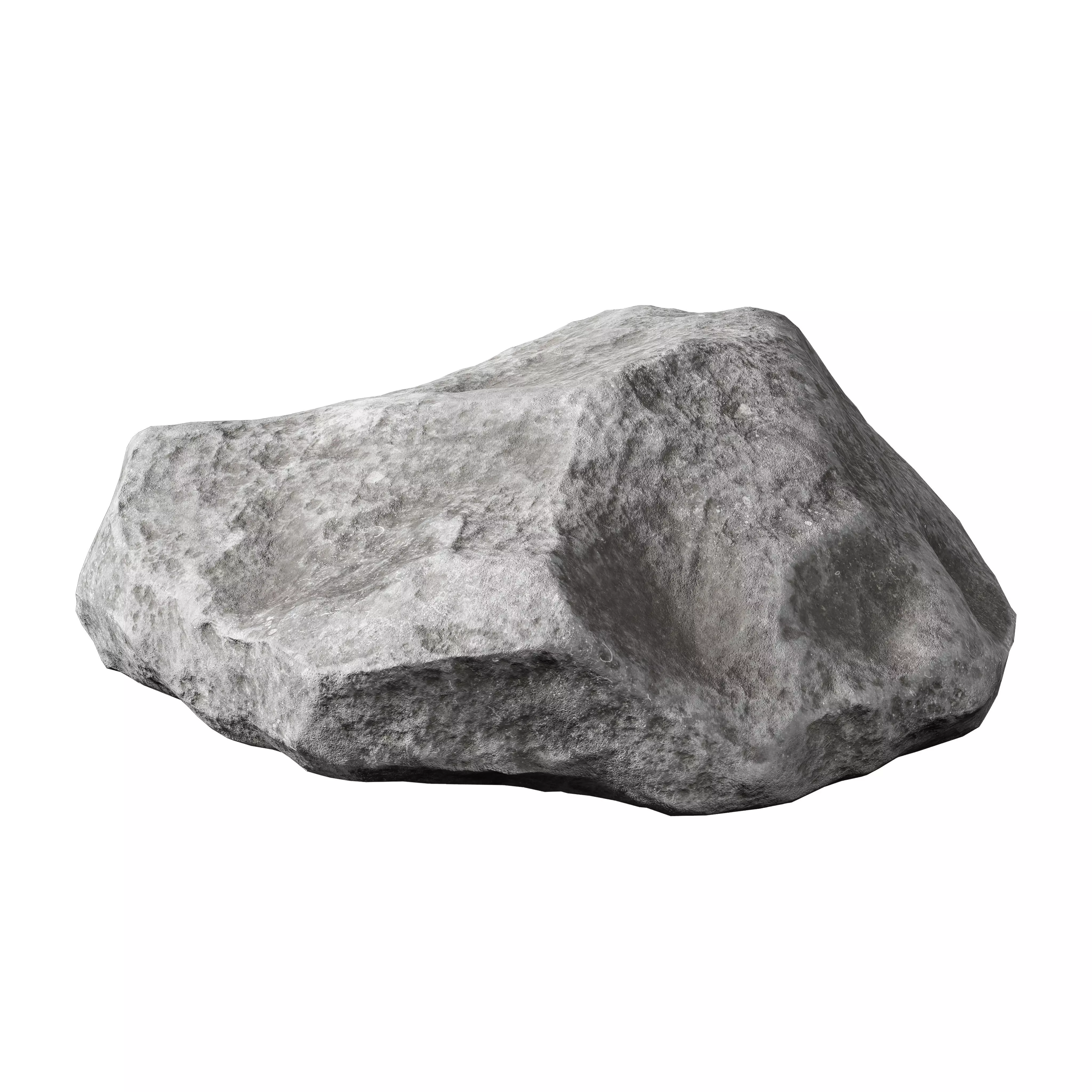 30 Low poly Rock Collection 3D model_10