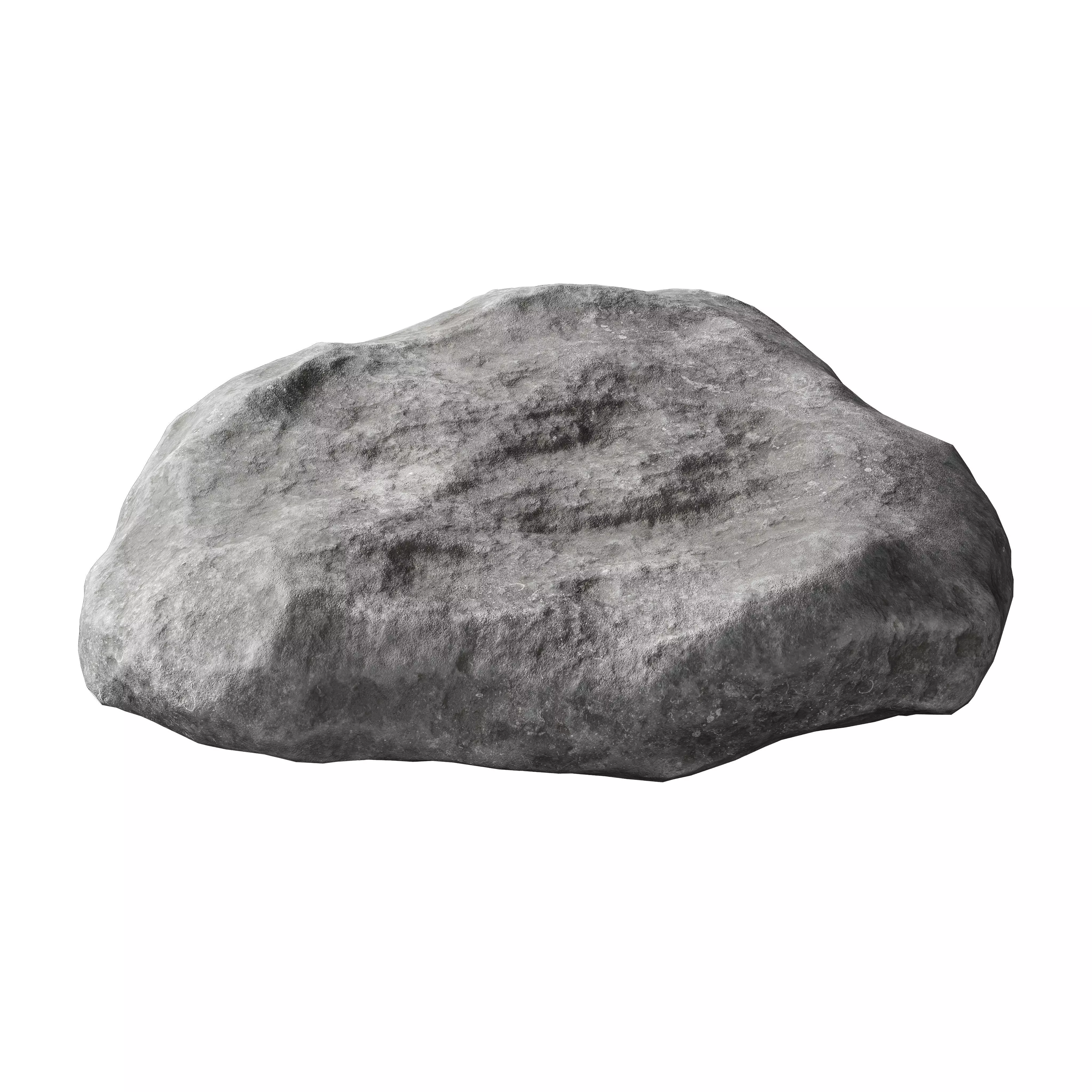 30 Low poly Rock Collection 3D model_9