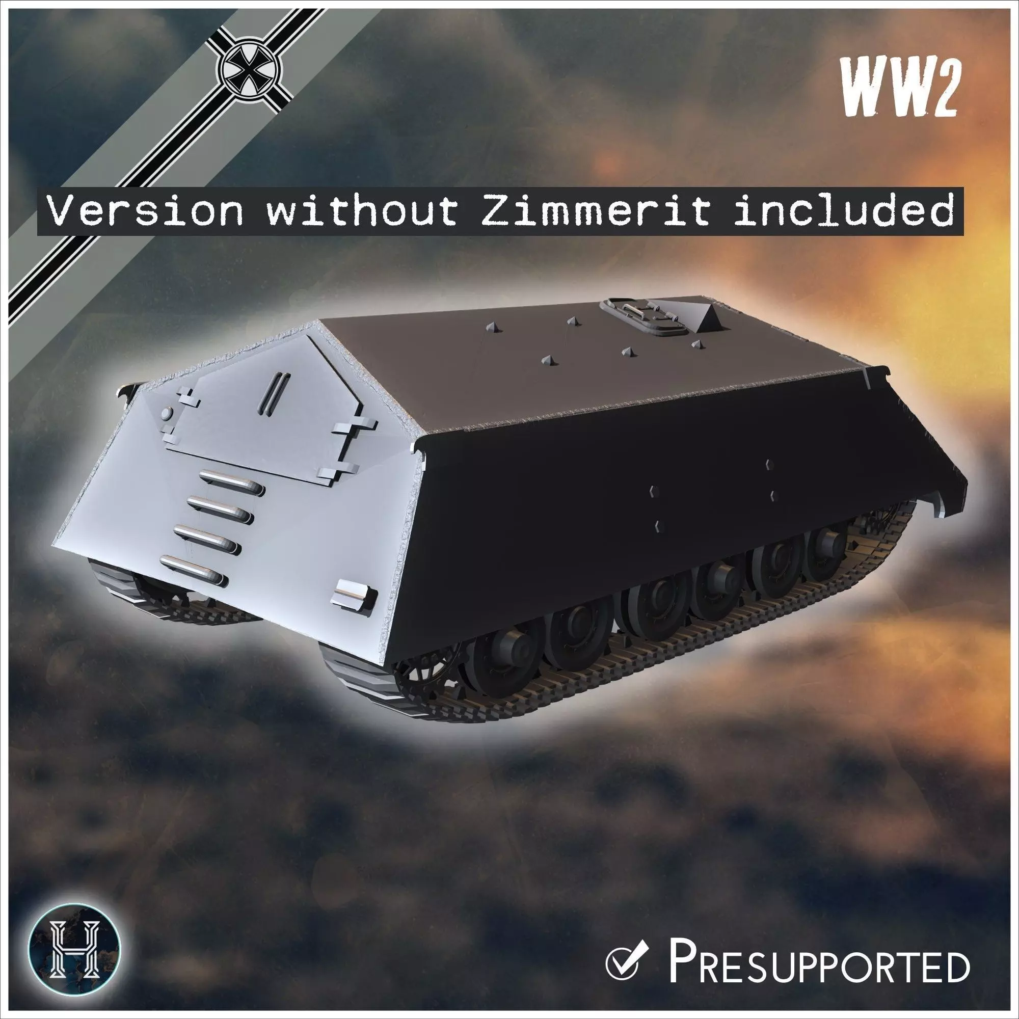 VK 4501 RammTiger assault tank - Germany Eastern Western Front 3D print model_1