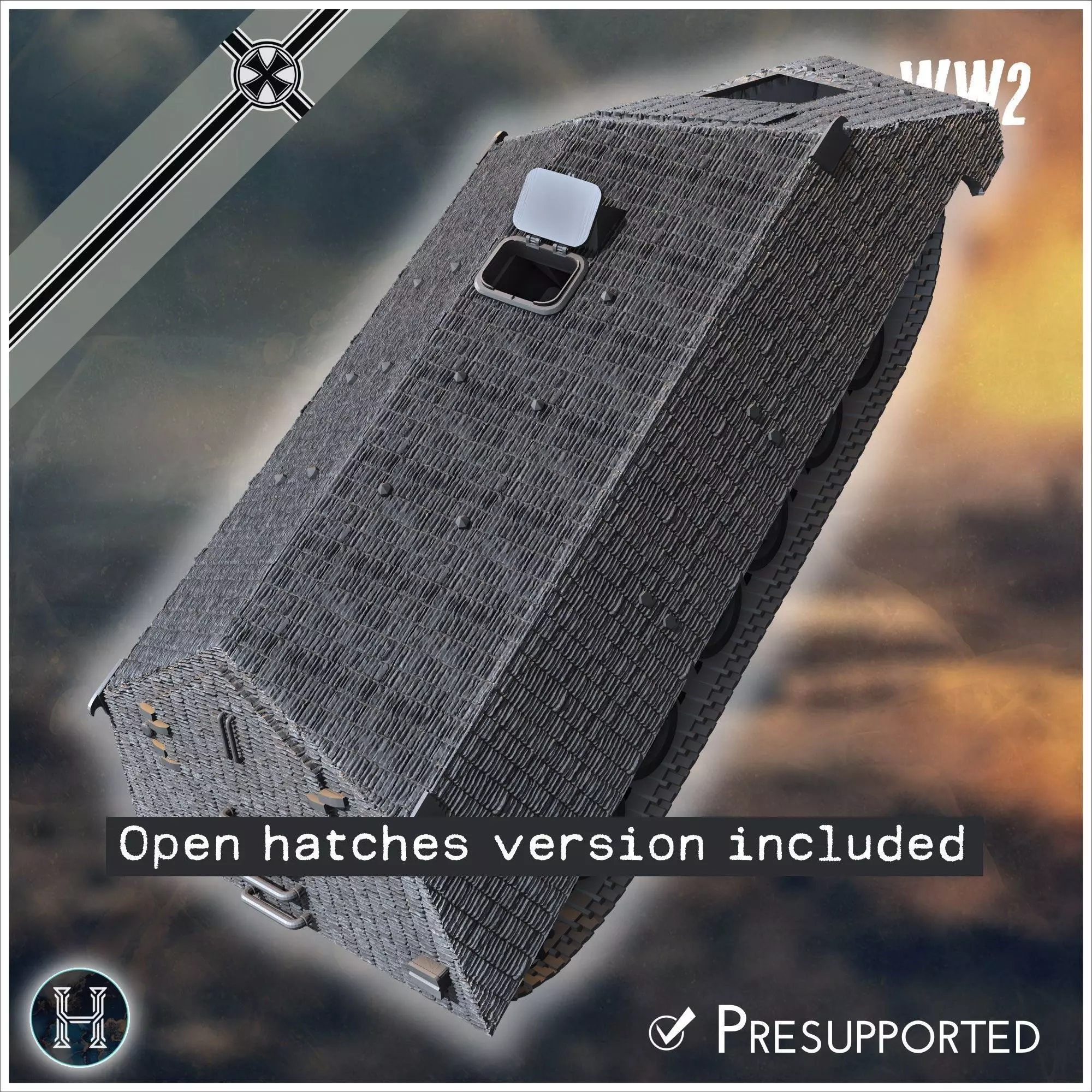 VK 4501 RammTiger assault tank - Germany Eastern Western Front 3D print model_2