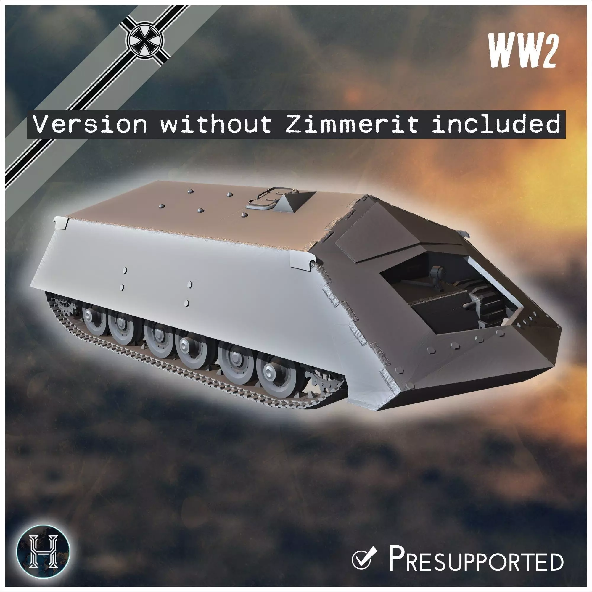 VK 4501 RammTiger assault tank - Germany Eastern Western Front 3D print model_10