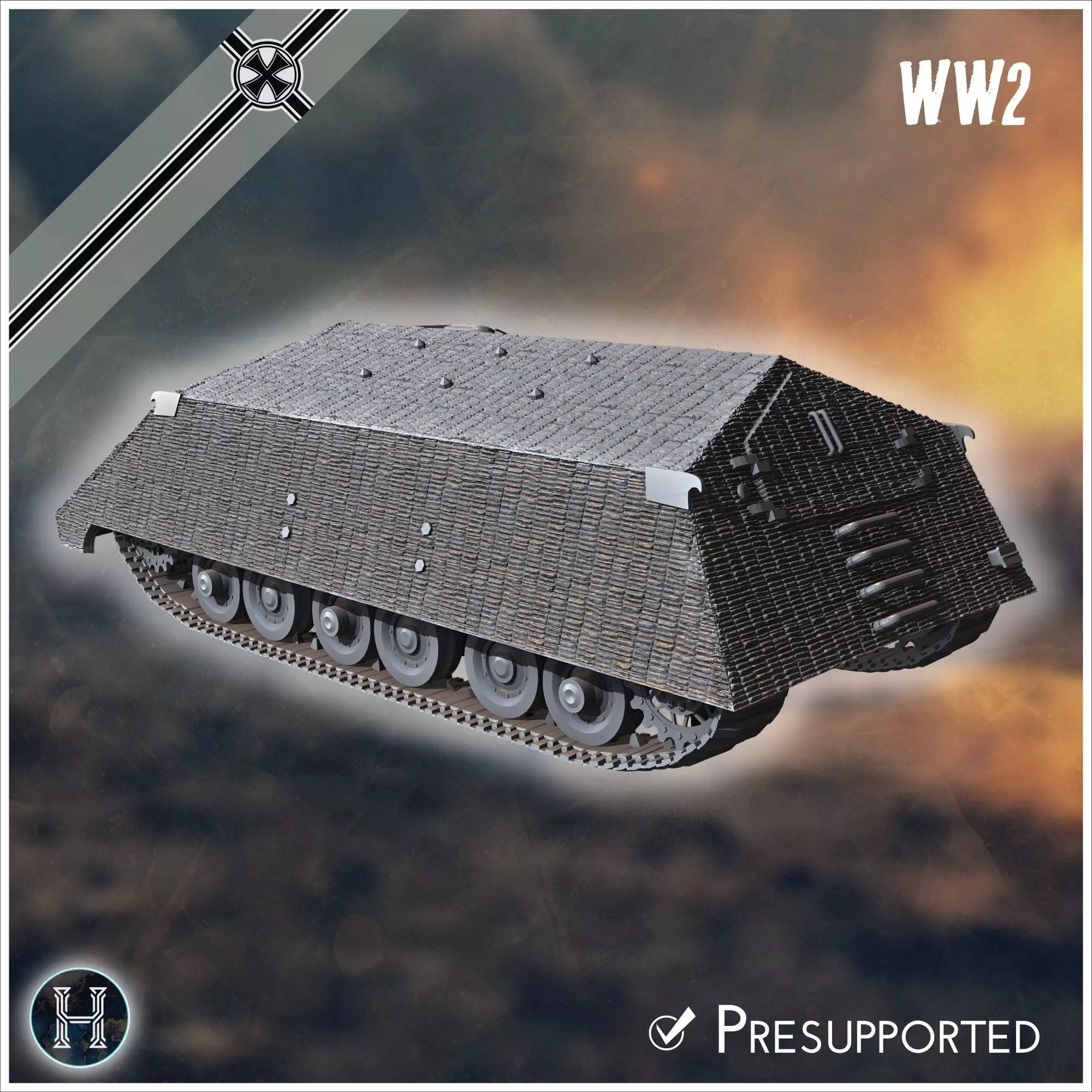 VK 4501 RammTiger assault tank - Germany Eastern Western Front 3D print model_5
