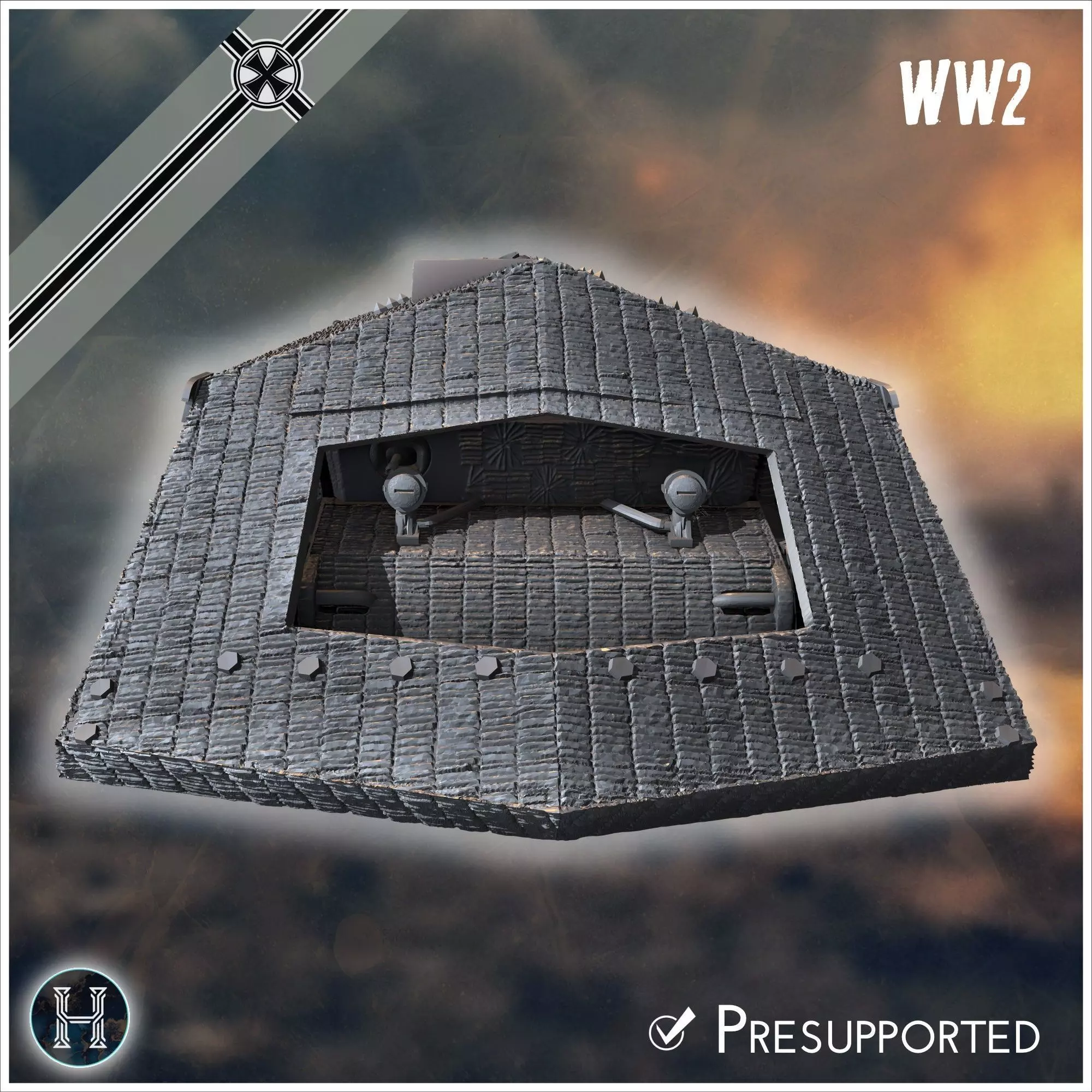 VK 4501 RammTiger assault tank - Germany Eastern Western Front 3D print model_13