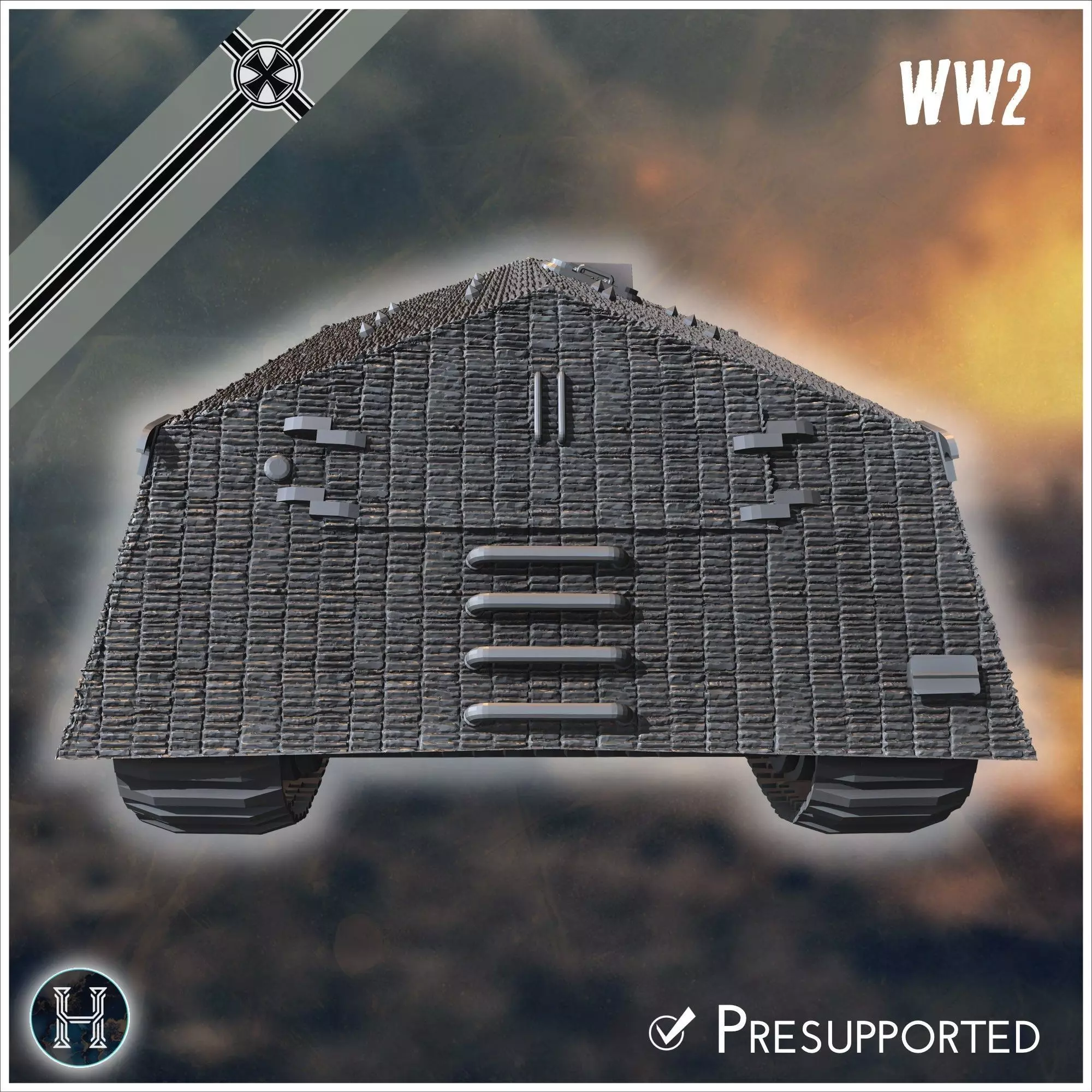 VK 4501 RammTiger assault tank - Germany Eastern Western Front 3D print model_4