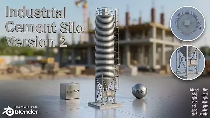 Industrial cement silo version 2