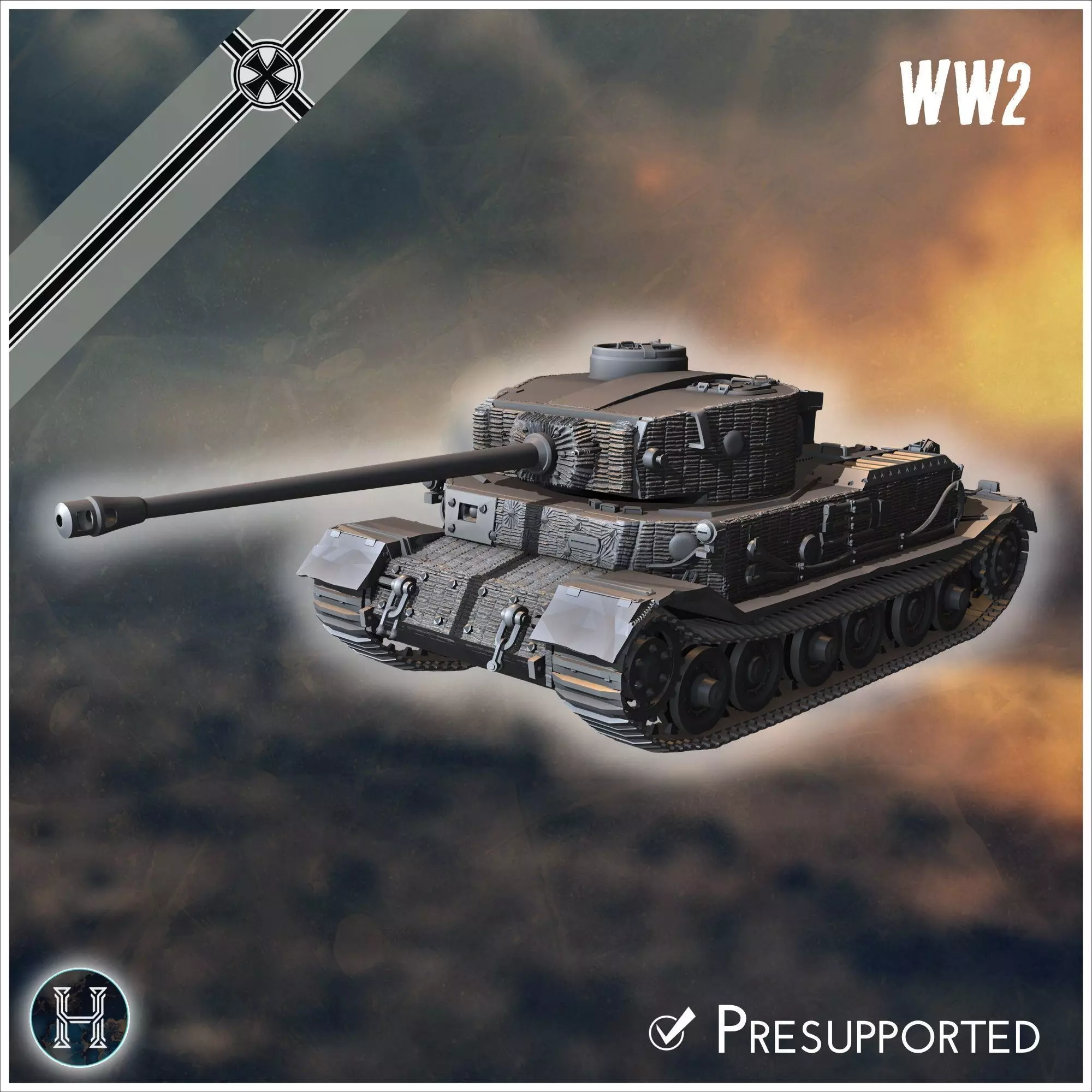 PzBefWgVI P VK 4501 up-armored heavy tank - Germany Eastern West 3D print model_11