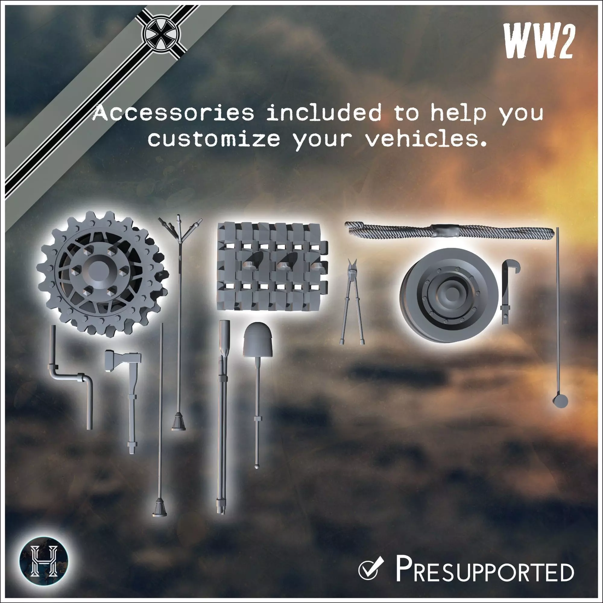 PzBefWgVI P VK 4501 up-armored heavy tank - Germany Eastern West 3D print model_8