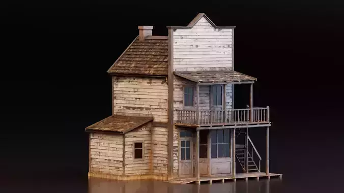 Old Western Wooden House