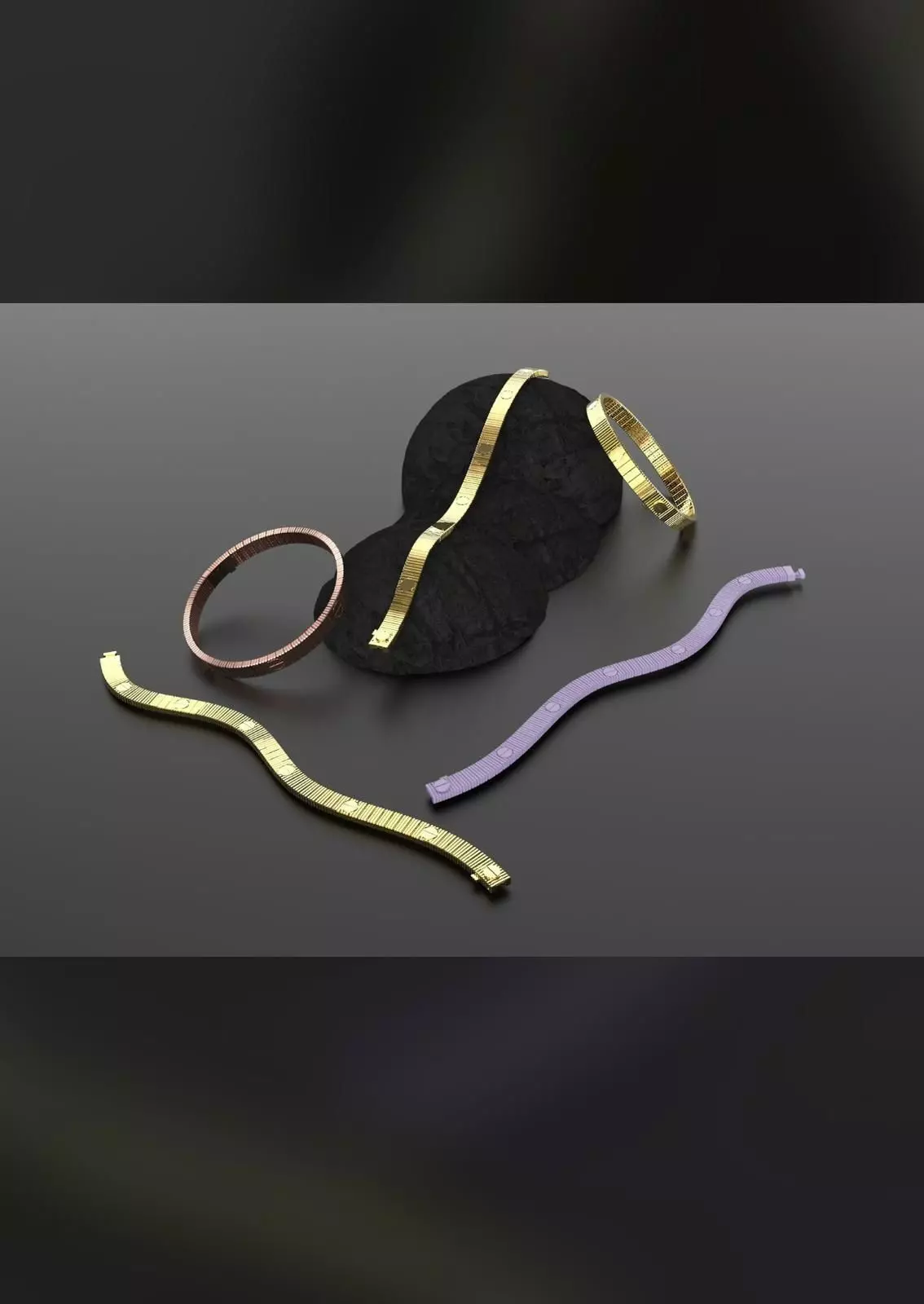 flexible unlimited love bracelet 3D print model_0