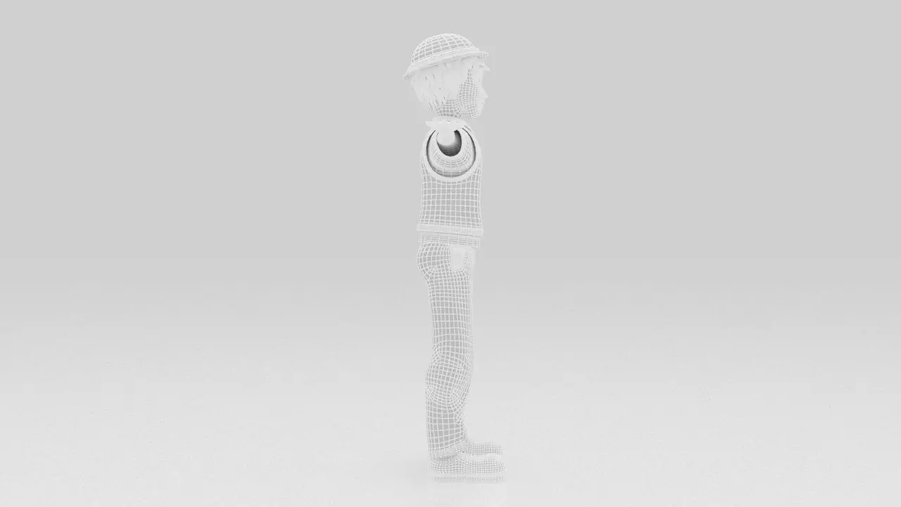 Character Street Bone Rigged  Low-poly 3D model_12