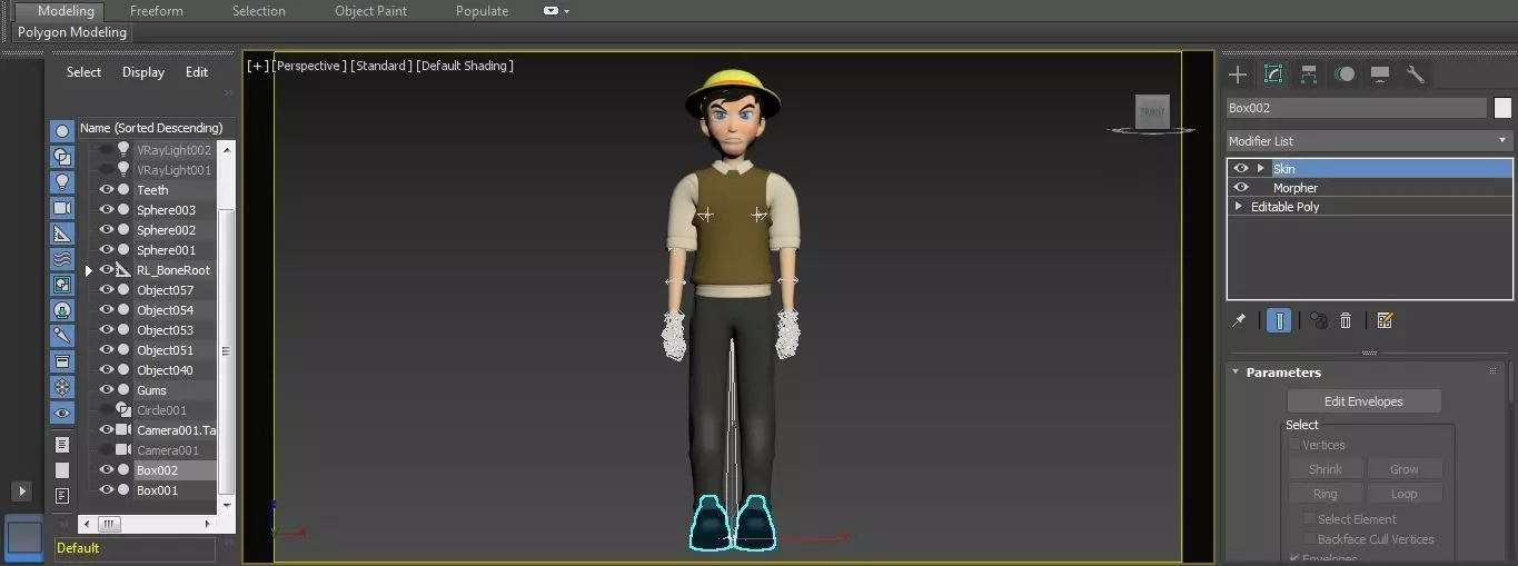 Character Street Bone Rigged  Low-poly 3D model_13