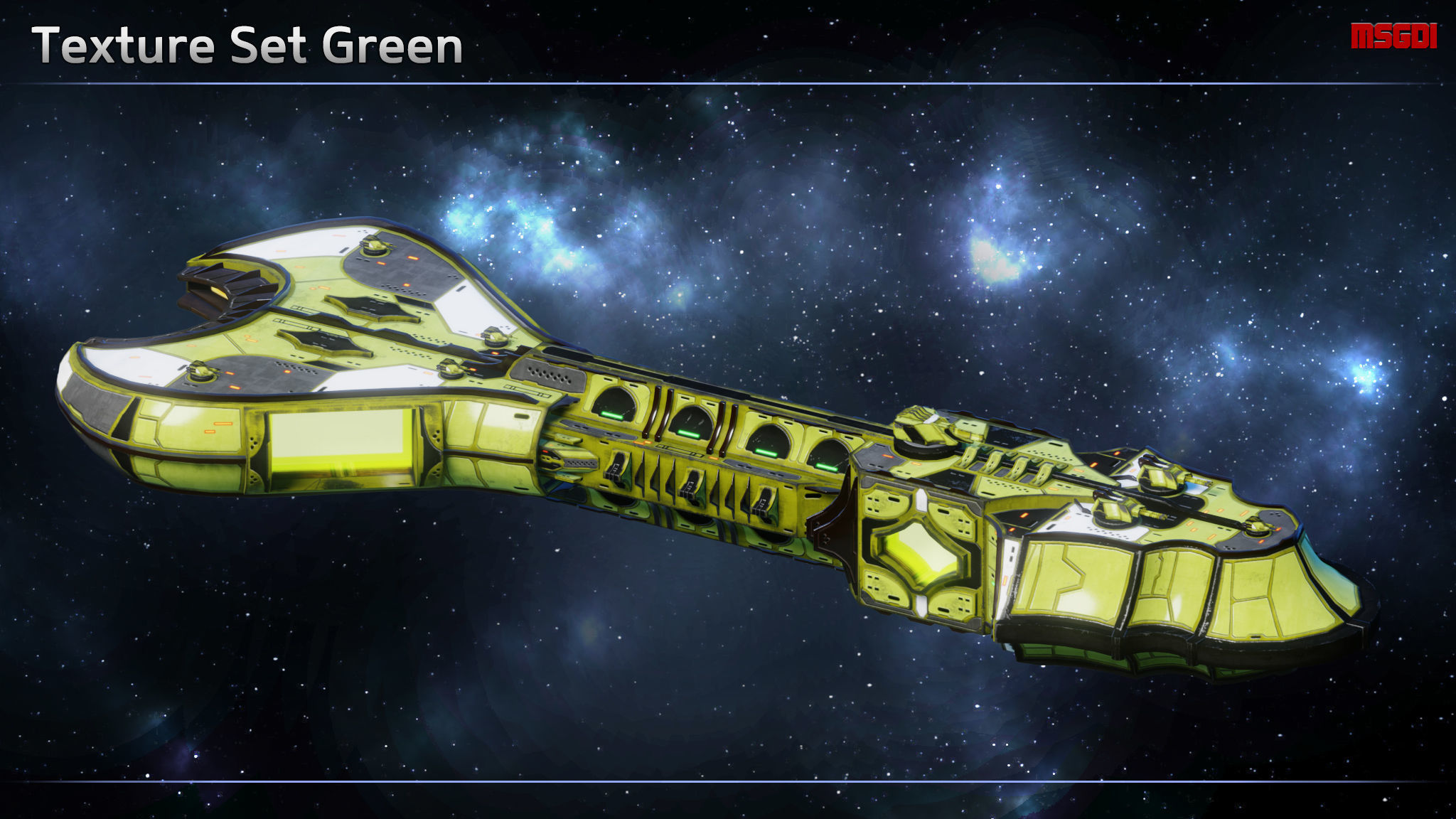 Spaceship Thaalian Empire Carrier Low-poly 3D model_7