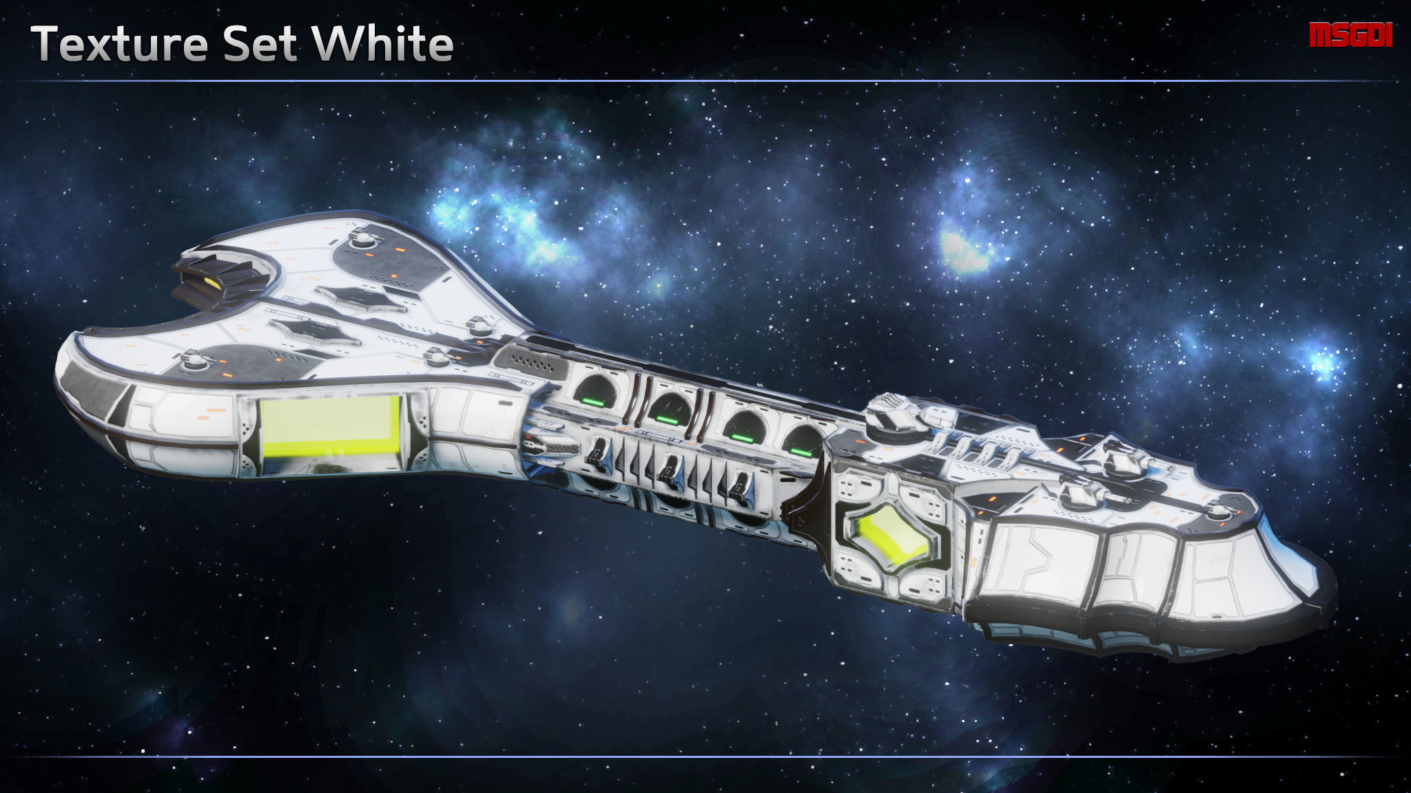 Spaceship Thaalian Empire Carrier Low-poly 3D model_10