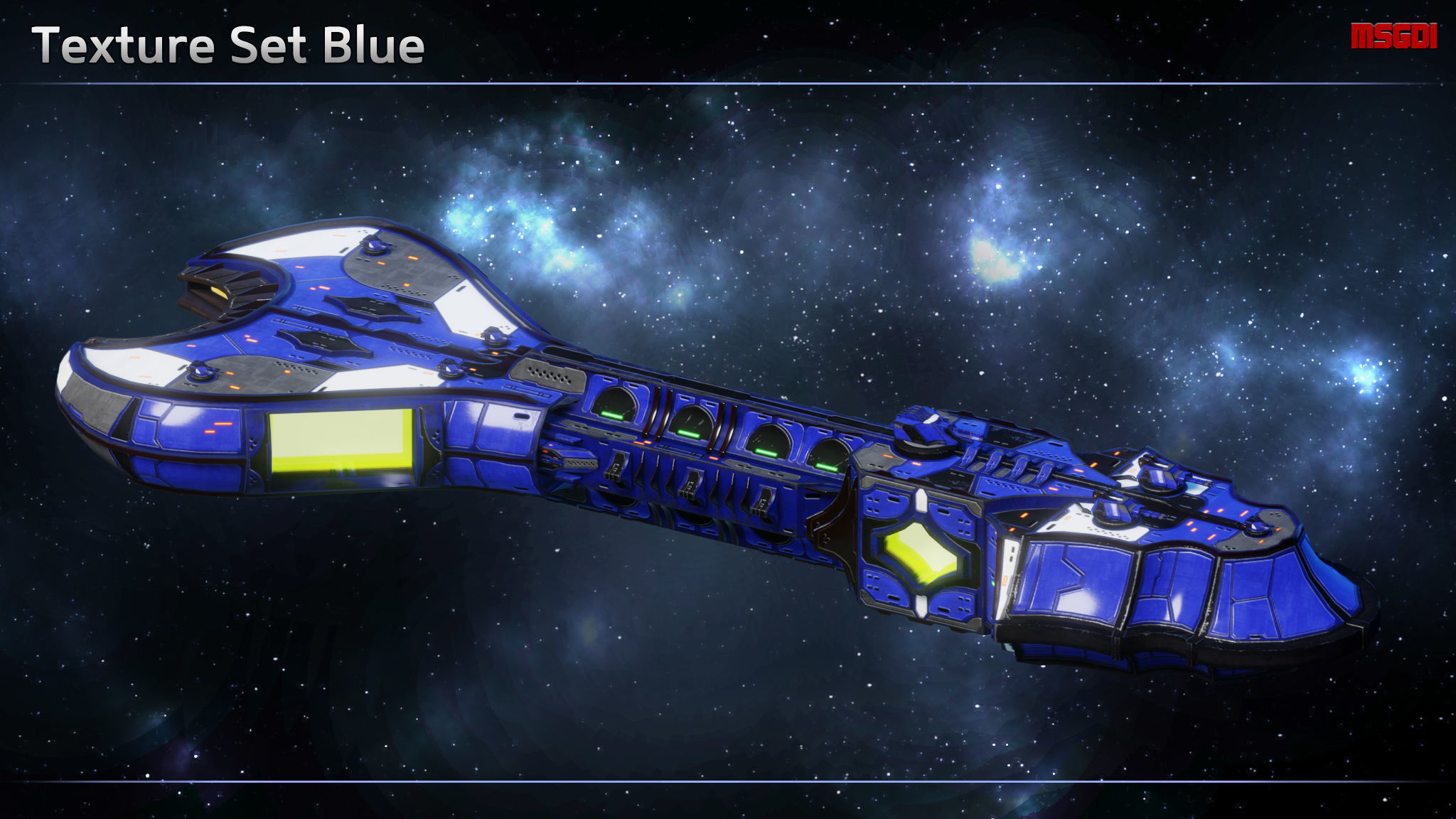 Spaceship Thaalian Empire Carrier Low-poly 3D model_5