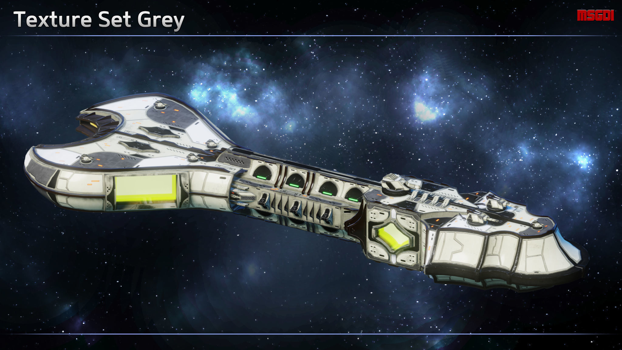 Spaceship Thaalian Empire Carrier Low-poly 3D model_8