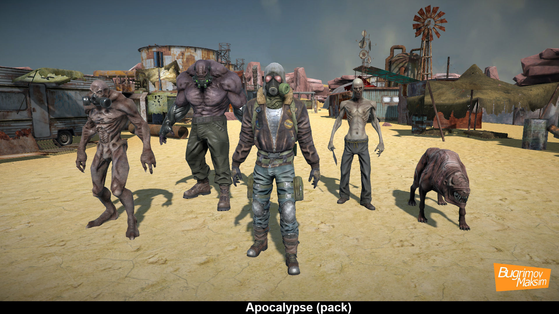 Apocalypse Enviroment Pack Low-poly 3D model_3