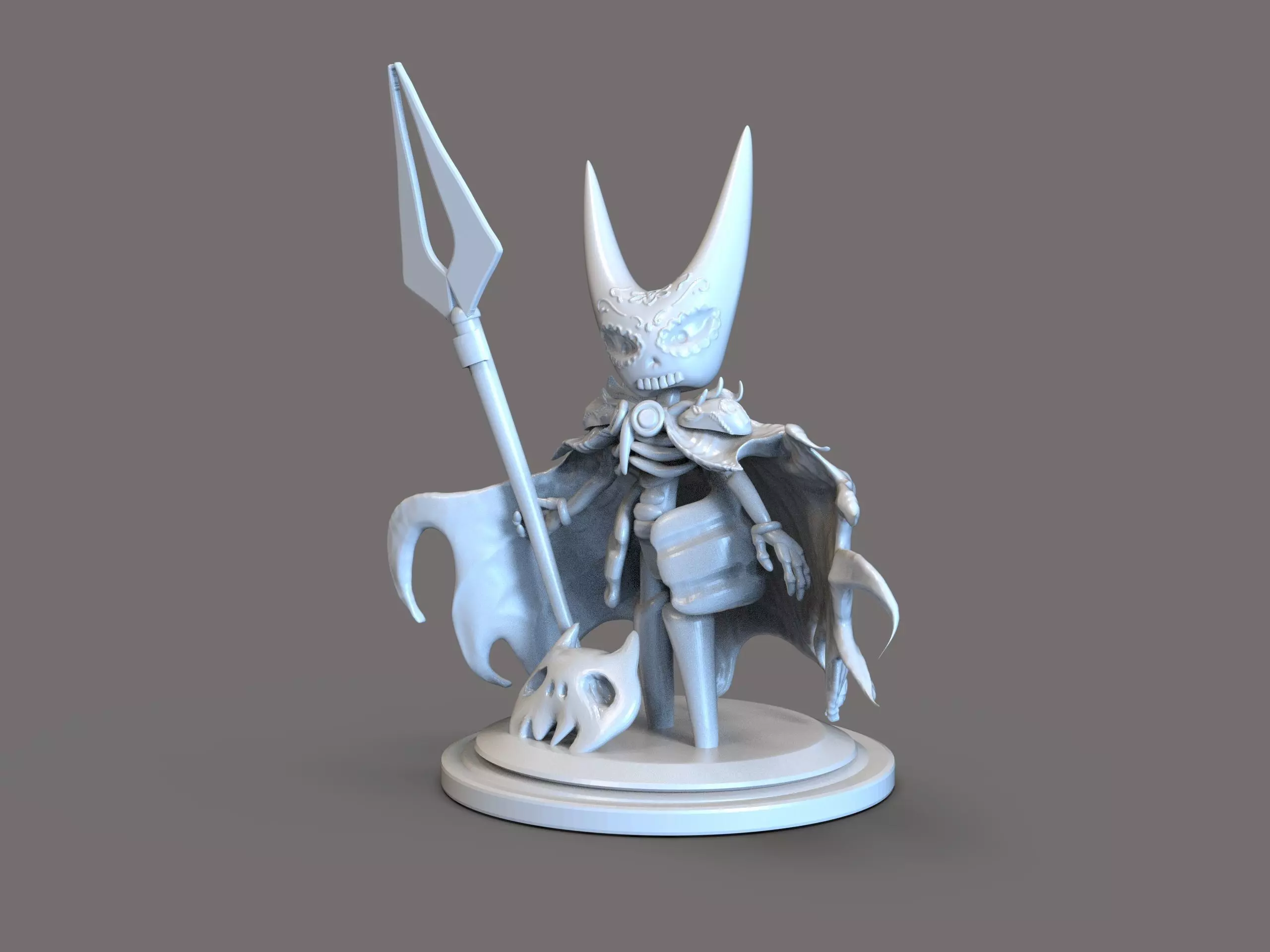 Hollow Knight Silksong Hornet Calaverita Free 3D print model_1
