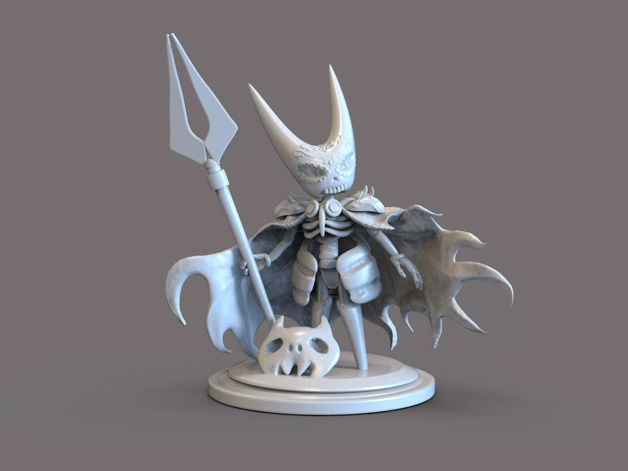 Hollow Knight Silksong Hornet Calaverita Free 3D print model_2