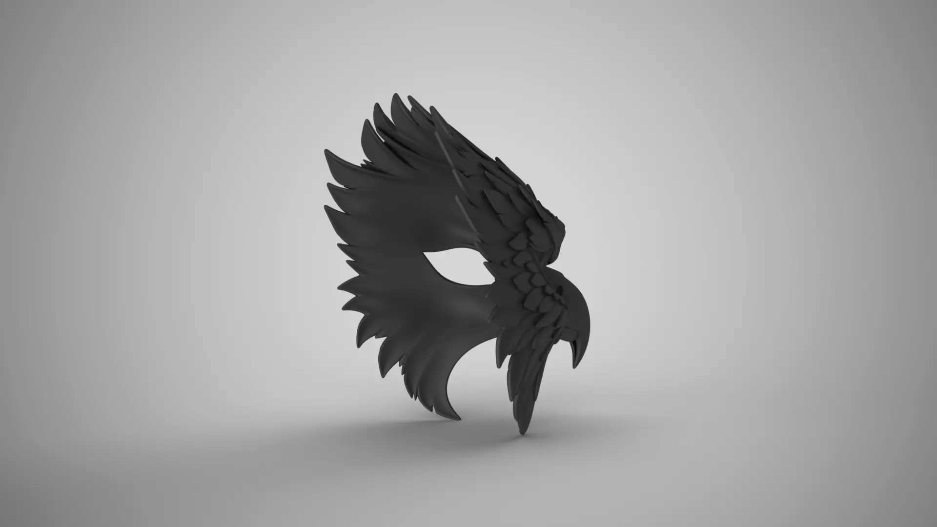 Eagle Mask 3D print model_3