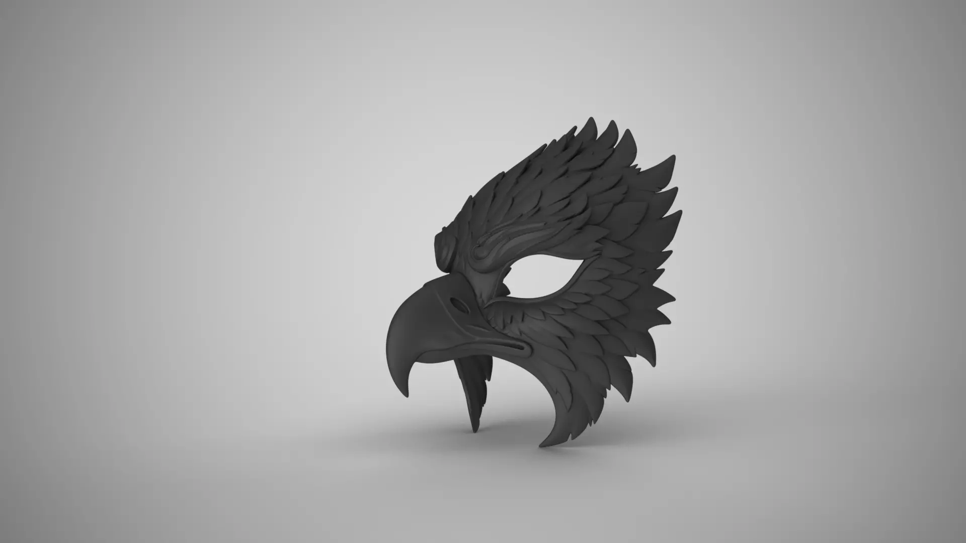 Eagle Mask 3D print model_4
