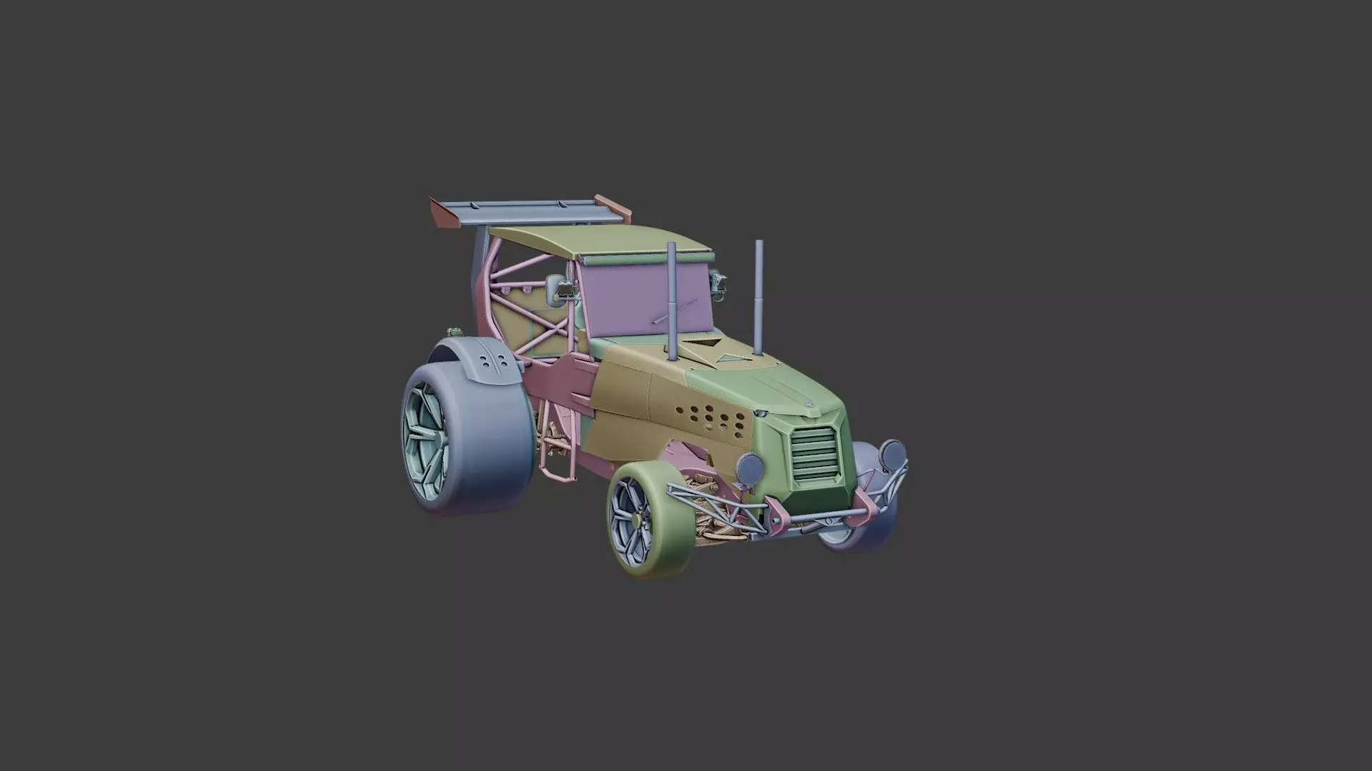 BELARUS 1222 MOD PROJECT Low-poly 3D model_7