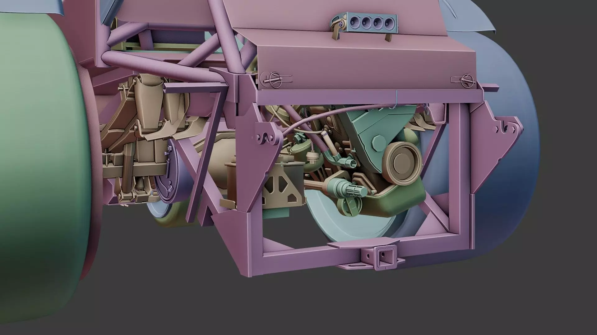 BELARUS 1222 MOD PROJECT Low-poly 3D model_10