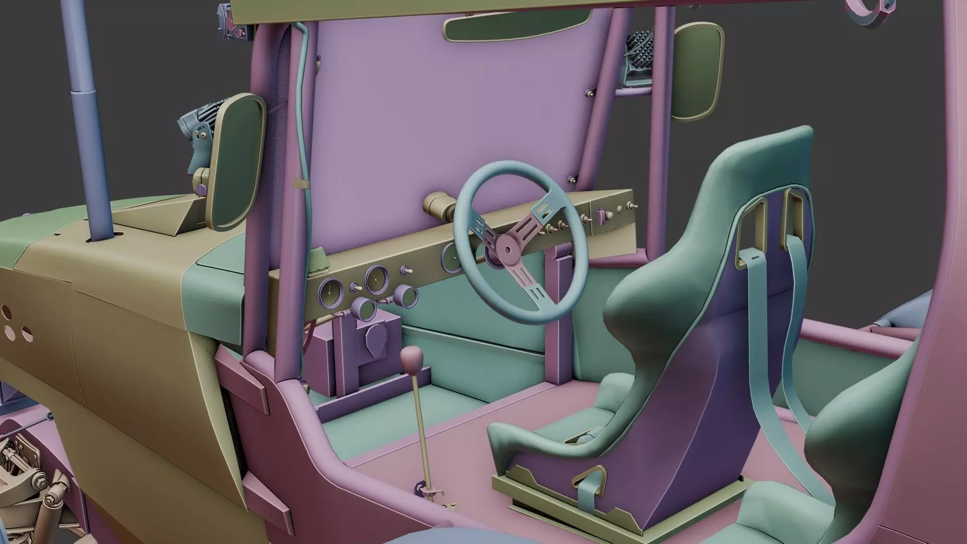 BELARUS 1222 MOD PROJECT Low-poly 3D model_9