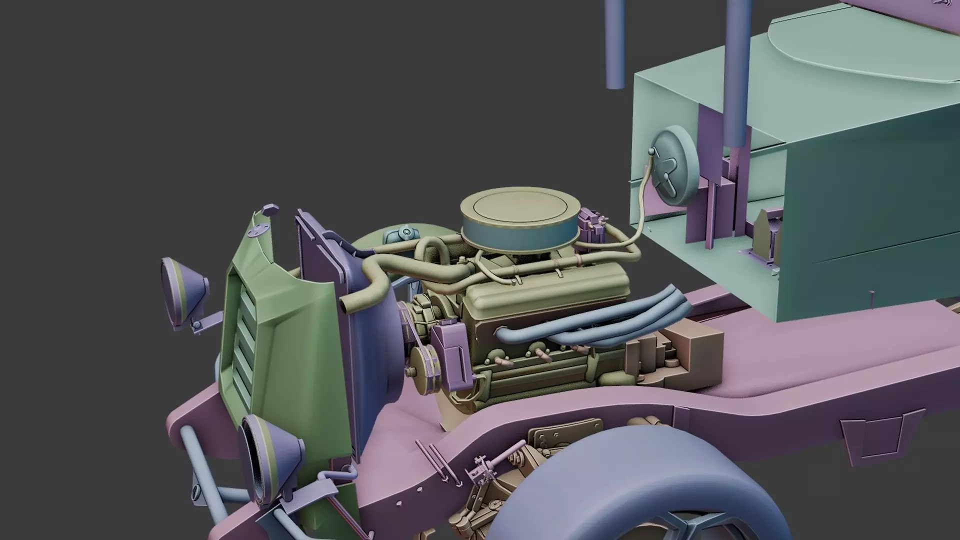 BELARUS 1222 MOD PROJECT Low-poly 3D model_11