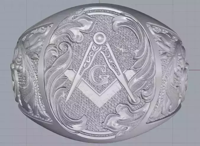 Mason ring 3D print model