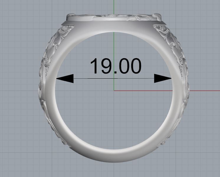 Mason ring 3D print model_3