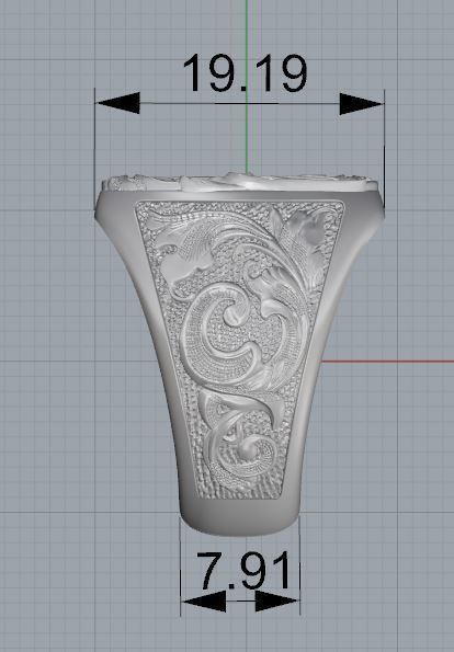 Mason ring 3D print model_4