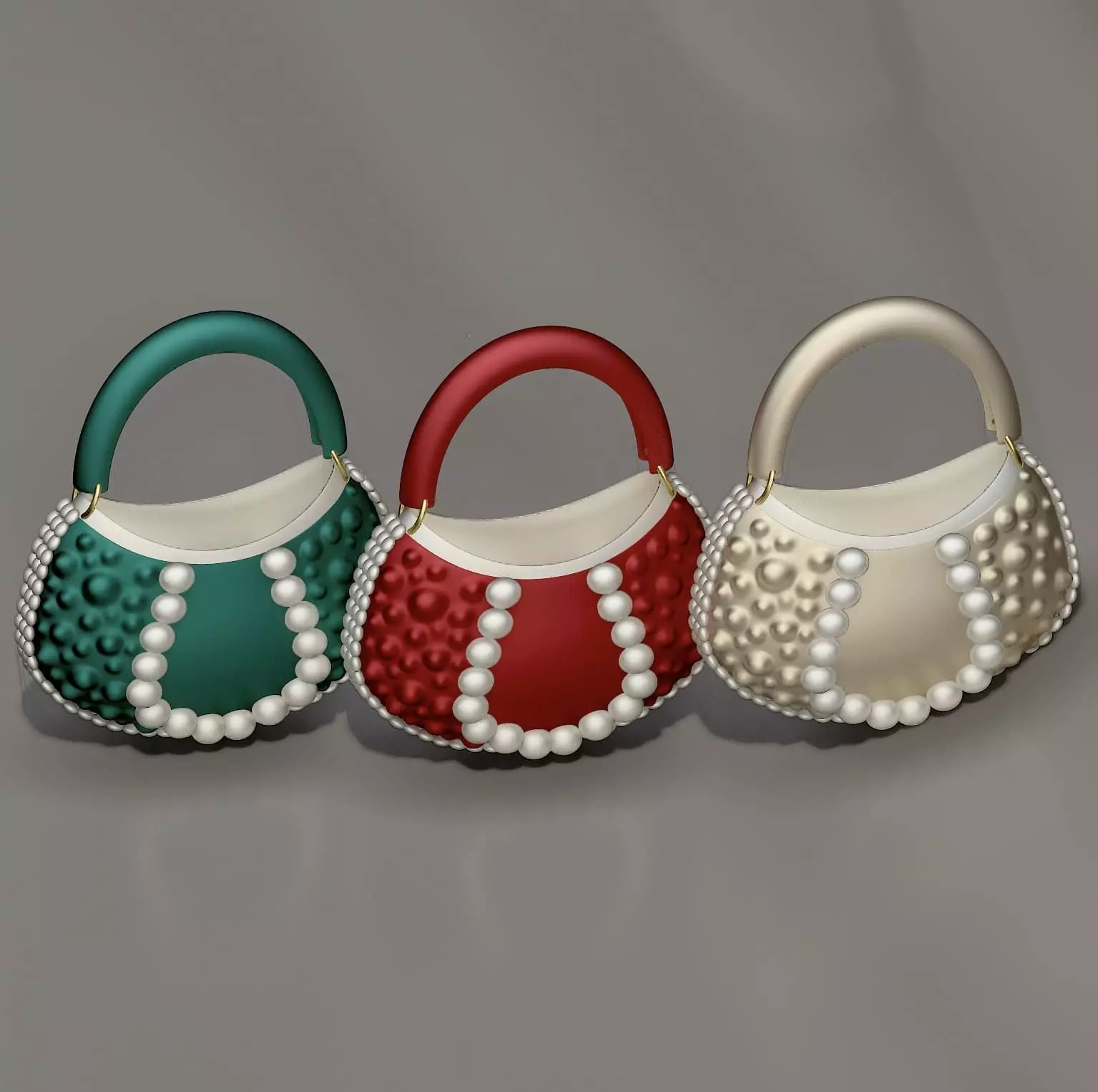 Emerald bag 3D print model_2