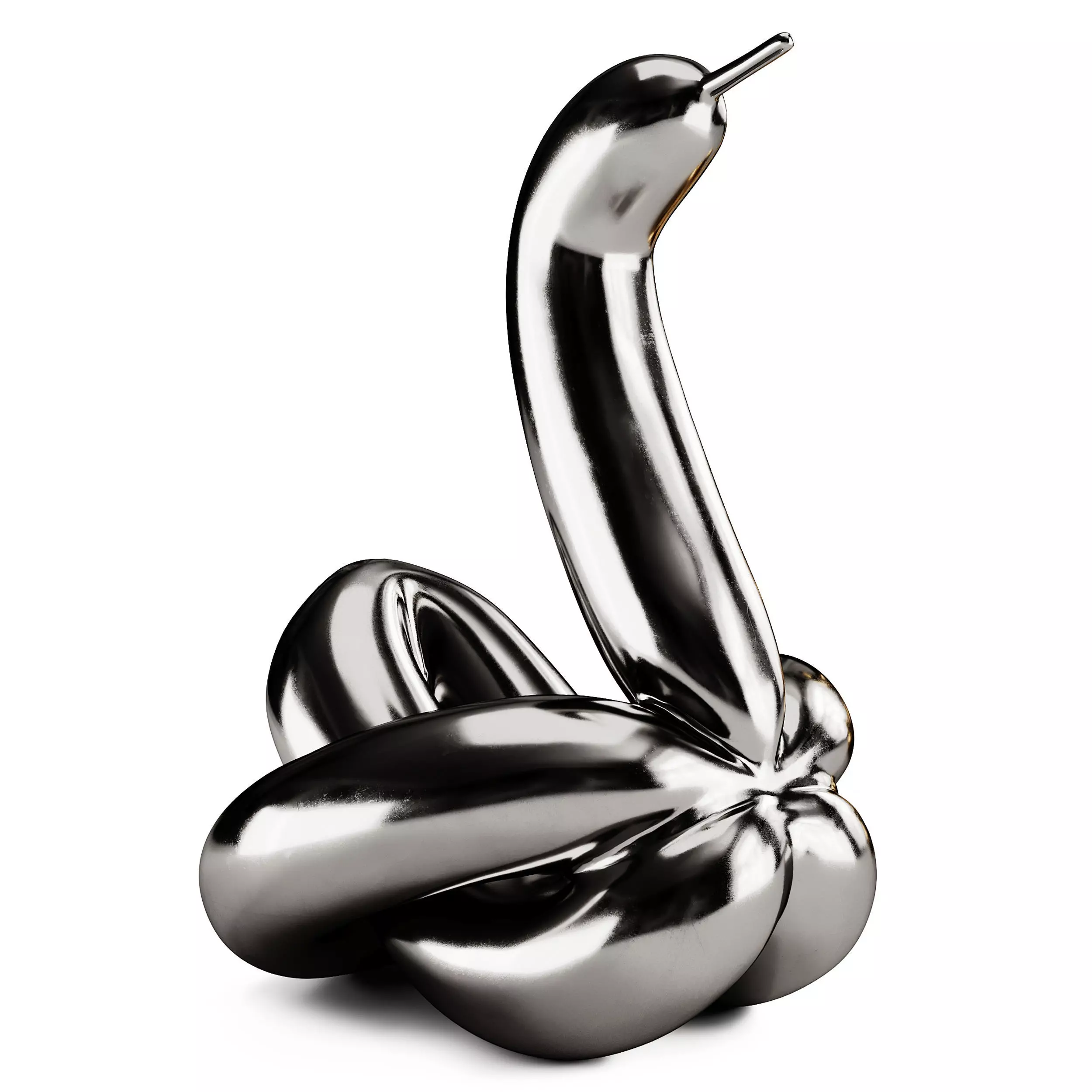 Balloon Swan Sculpture 3D model_1