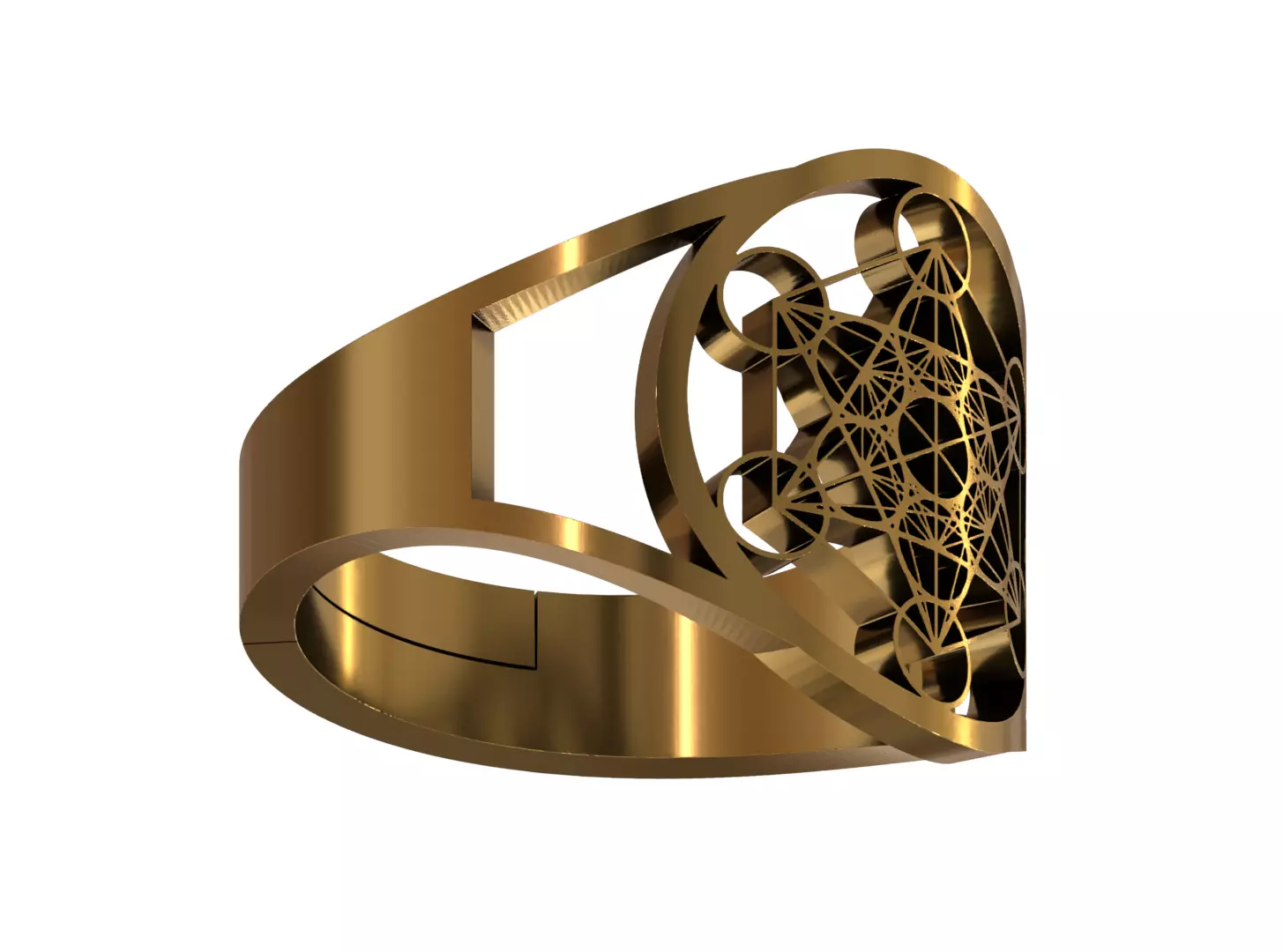 Metatron ring V2 3D print model_1