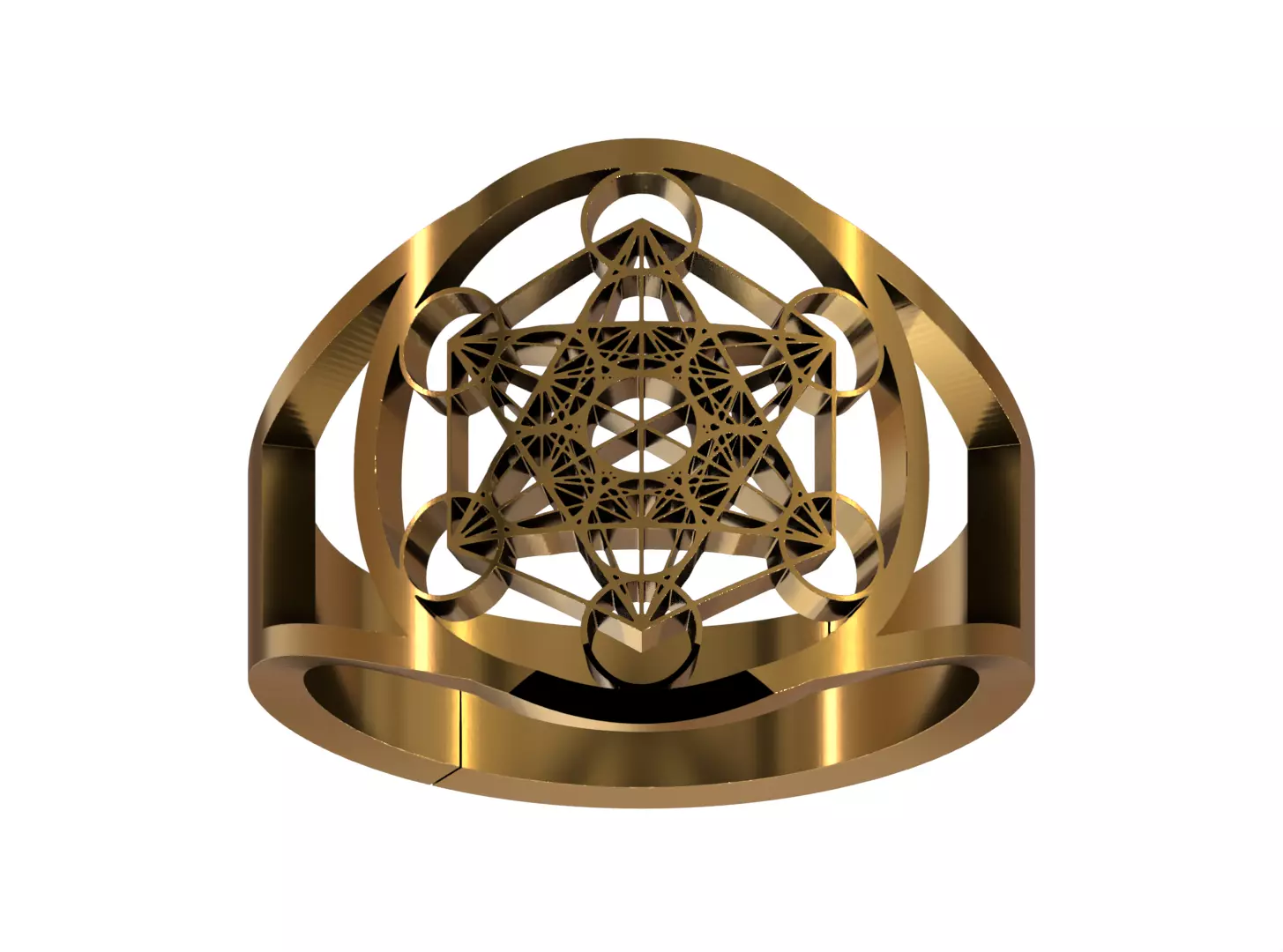 Metatron ring V2 3D print model_0