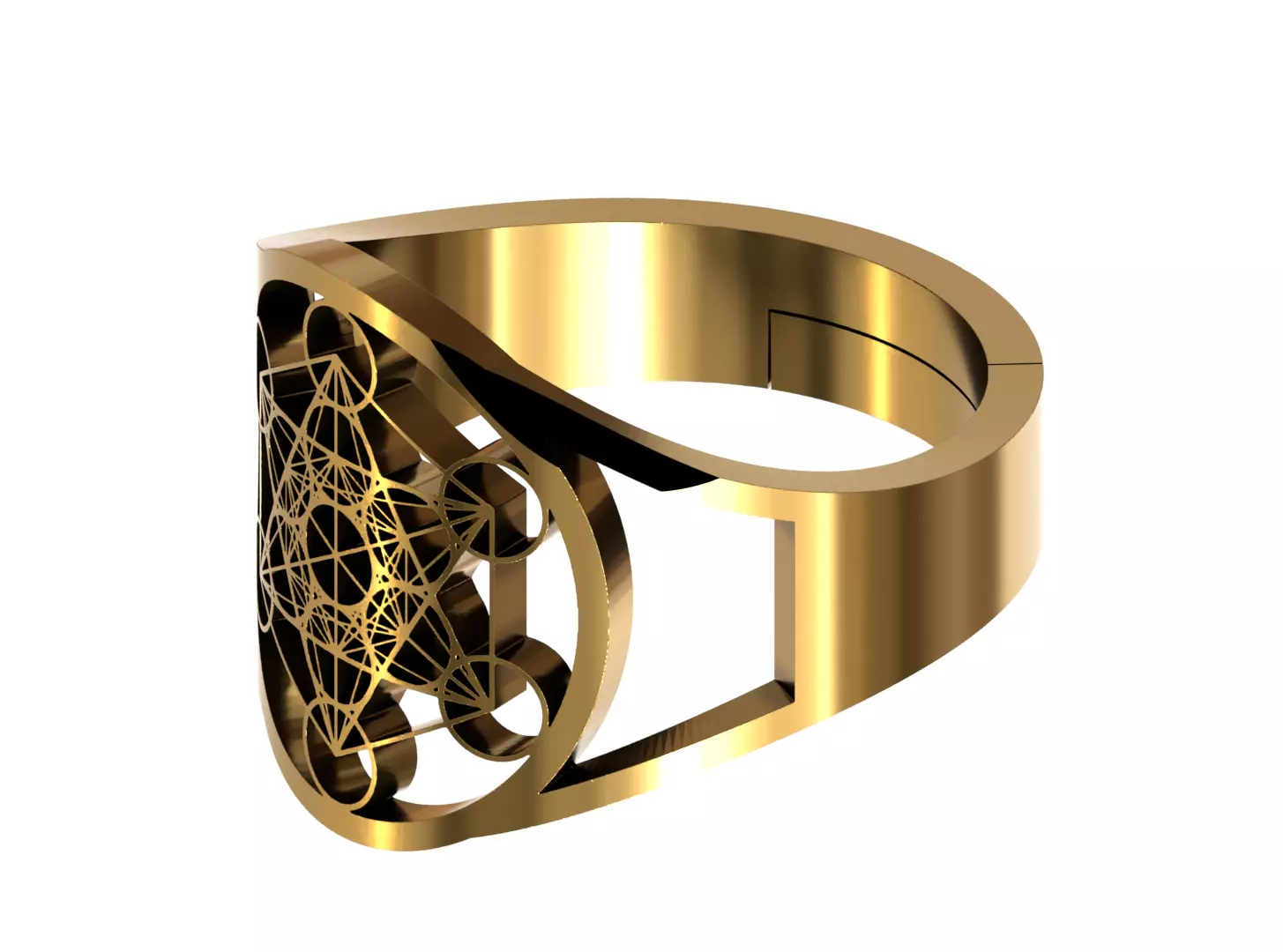Metatron ring V2 3D print model_2