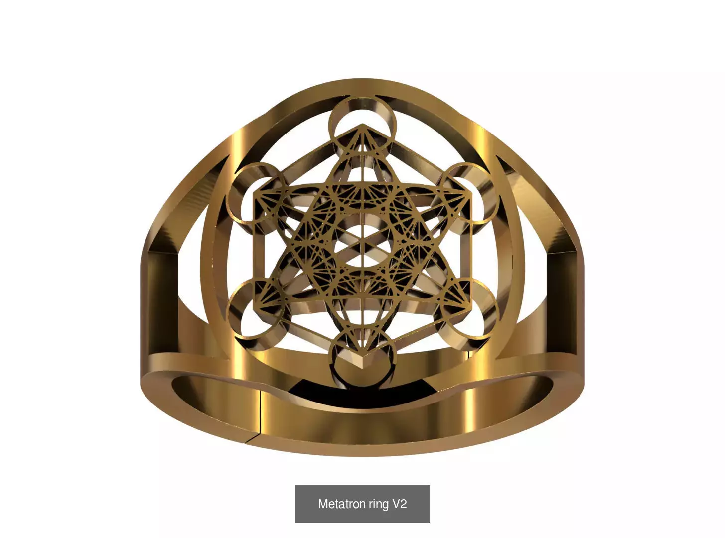 Metatron rings 3D Model Collection_2