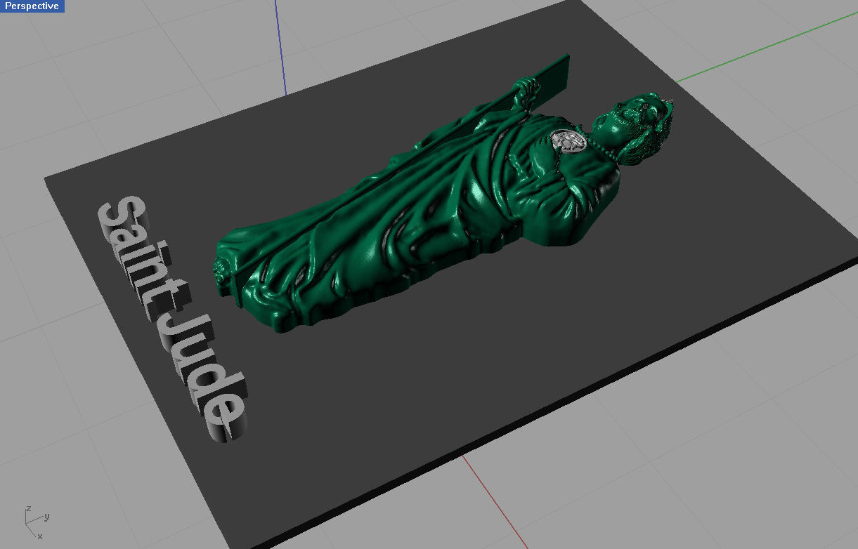 Jude statue 3D print model_6