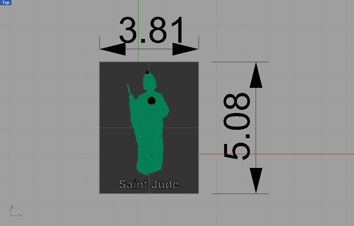 Jude statue 3D print model_4