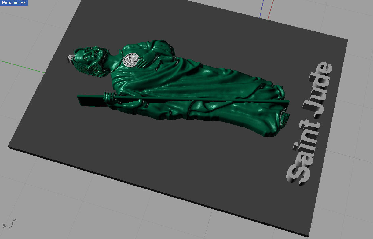 Jude statue 3D print model_2