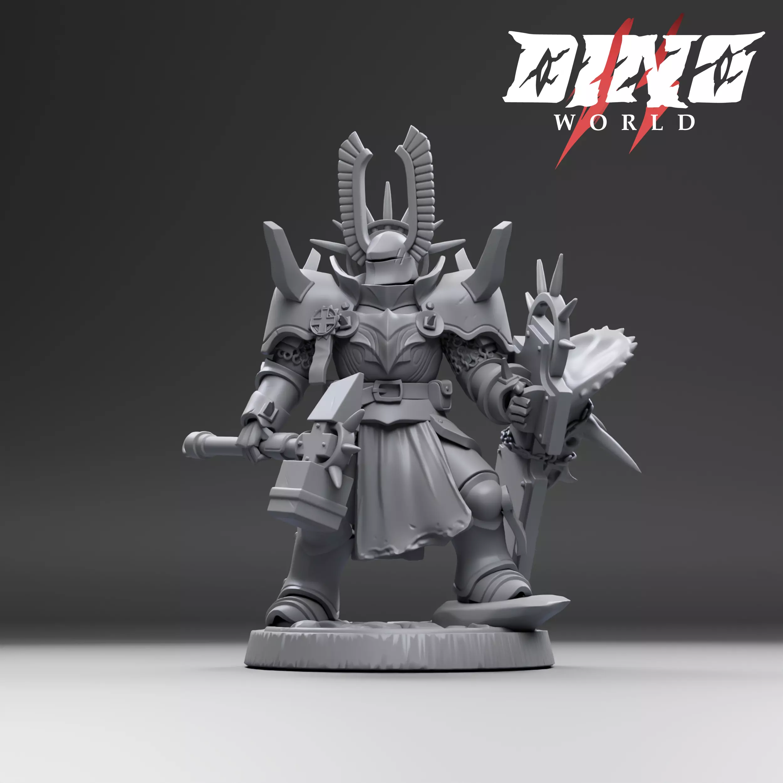 5 miniatures Solaris Knights  3D print model_0